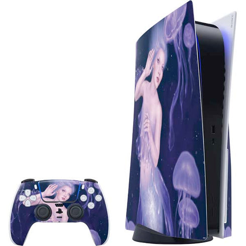 Mermaid and Jellyfish by Rachel Anderson PlayStation PS5 Skins